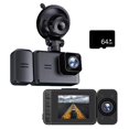 thumbnail image 2 of CNKOO WiFi Dash Cam 1080P FHD Dual Lens Car Camera - Front & Inside Recorder with Night Vision  G-Sensor  Loop Recording  Motion Detection  170° Wide Angle  Includes 32GB 64GB Card, 2 of 9