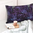 thumbnail image 4 of Pofeuu Lilac Print Polyester Microfiber Plush Pillowcases, Super Soft and Cozy Pillow Case Covers with Envelop Closure（Pillow core not included）-20"x30", 4 of 6