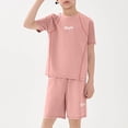 thumbnail image 6 of ITSAME Girls Athletic Outfit Sets, Quick-Dry Crewneck Tops and Shorts 2-Piece Loose Outdoor Sport Sets Pink Size 9-10, 6 of 6