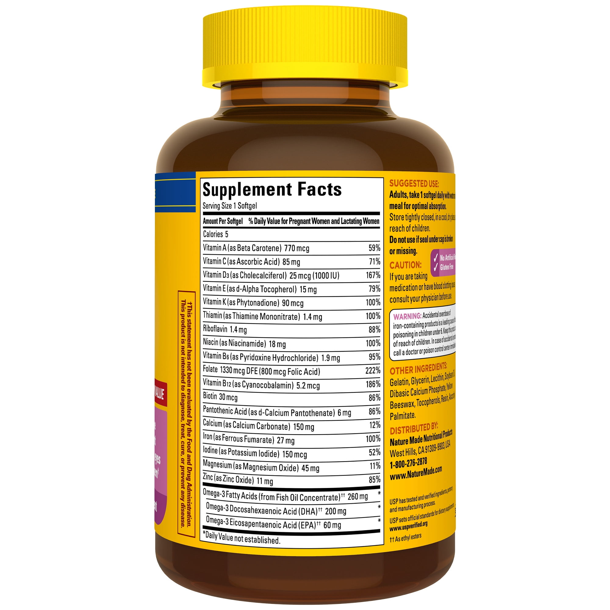 Nature Made Prenatal Supplement, Folic Acid DHA New Zealand Ubuy