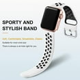thumbnail image 7 of KOMI 3 Pack Band Compatible for Apple Watch 40mm 38mm 41mm 45mm 44mm 42mm,Soft Silicone Sport Strap Breathable Replacement Band for Apple Watch SE iWatch Bands Series 8 7 6 5 4 3 2 1 Men Women,M/L, 7 of 7