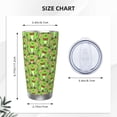 thumbnail image 4 of Easygdp Cute Green Frog 20oz Stainless Steel Vacuum Insulated Double Wall Travel Tumbler, Durable Insulated Coffee Mug with Spillproof Lid-Without Straw, 4 of 8