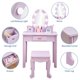 thumbnail image 4 of De madera para niños vanity set con mirror y light makeup mesa y stool, 4 of 5