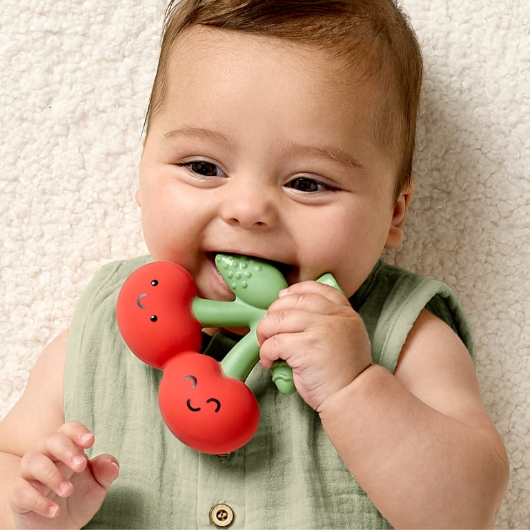 Itzy Ritzy Comfort Crew Cherries Natural Rubber Teether photo 2