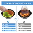 thumbnail image 4 of Foldable Slow Cooker Divider Silicone Stew Pot Mat Reusable Leakproof Heat resistant Slow Cooker Lining set, 4 of 4