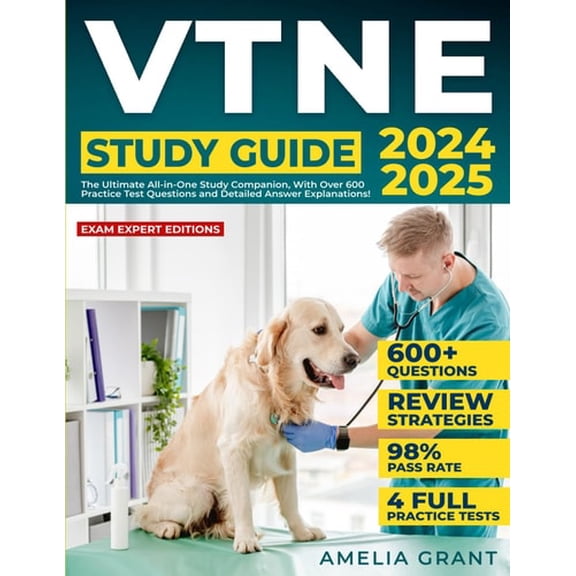 Pre-Owned VTNE Study Guide: The Ultimate All-in-One Study Companion, With Over 600 Practice Test Questions and Detailed Answer Explanations!, 9798879636826, , Paperback,