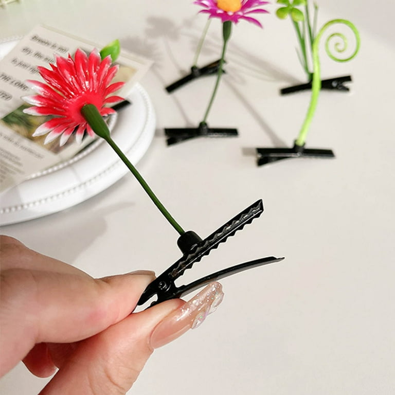 Plastic plant hair clip online