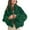 z Dark Green, variant on iHPH7 Womens Fleece Jacket Warm Winter Coats for Women Cropped Jacket Plaid Jacket for Woman Fuzzy Jackets for Women Casual Outerwear Teddy Jacket Women Red L