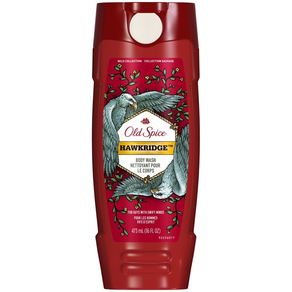 Old Spice Wild Hawkridge Scent Body Wash for Men, 16 oz