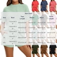 thumbnail image 3 of MXUIKV 2 Piece Sets for Women Summer Ribbed Loose Fitted Crew Neck T-Shirts Elastic Waist Shorts with Pockets(Large,Light Blue), 3 of 5