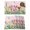 Pink Light Yellow, variant on Watercolor Tulips Placemats Set of 8, Spring Flowers Butterflies Leaves Beige Placemats for Dining Table, Place Mats for Kitchen Tabletop, Waterproof Wipeable Dining Table Mats Set
