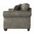 thumbnail image 4 of Leinster Faux Leather Set | Stone Gray, Sofa-Loveseat-Chair, 4 of 8