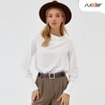 thumbnail image 4 of Women Faux Leather Belts for Jeans Dresses Pants Fashion Waist Belt Square Gold Buckle Belt 1.3" Width, 4 of 7