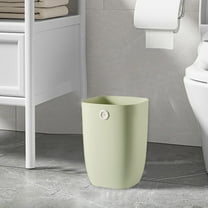 Qxpztk Clearance Plastic Small Trash Can Wastebasket, Garbage Container Basket for Bathrooms, Laundry Room, Kitchens, Offices, Kids Rooms, Dorms, Home Office, College Dorm (Green,7.67*7.67*10.82 inch)