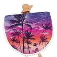 thumbnail image 3 of LYEAA Large Beach Towels Microfiber 155x155cm Multi-Purpose Towel Thick Beach Mat Round Hawaiian Beach Towel Lightweight Bath Towel for Travel Vacation Swimming Pool, 3 of 8