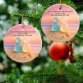 thumbnail image 4 of Flat-Printed Ceramic Heart Pendant Colorful Beach-Themed Friendship Ornament Christmas Tree Decoration, 4 of 6