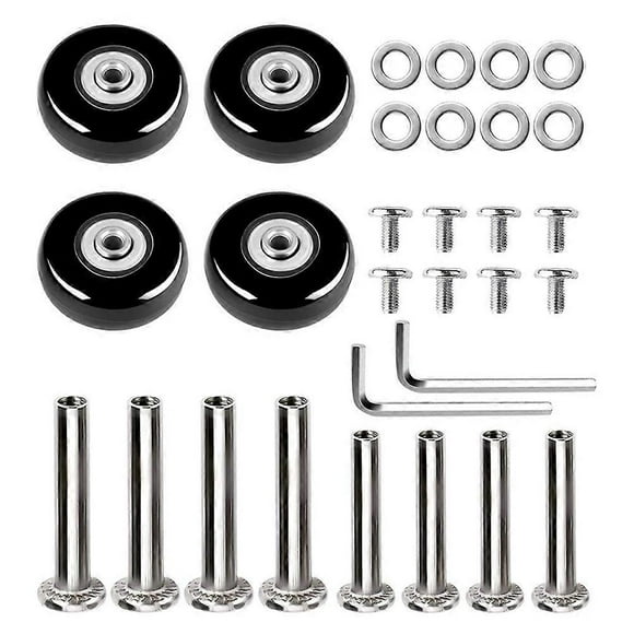 1 Set Luggage Wheel Caster Wheel Replacement Rubber Suitcase Caster Wheel