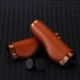 thumbnail image 3 of Leather Bike Handlebar Grips, Lockable Durable Bike Handlebar Grips  for Bicycles, 3 of 7