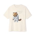 thumbnail image 2 of Astronaut Raccoon T-Shirt Cute Space Animal Graphic Tee Funny Cartoon Raccoon Shirt Astronaut Animal Tee for Men Women Kids, 2 of 3