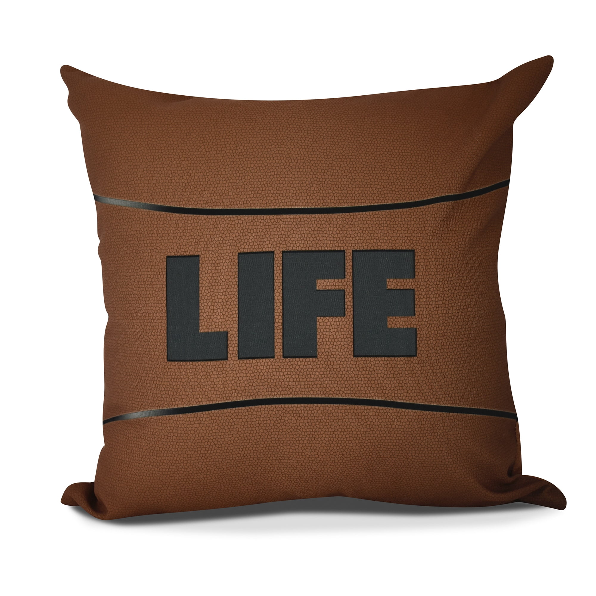 Life Word Print Pillow