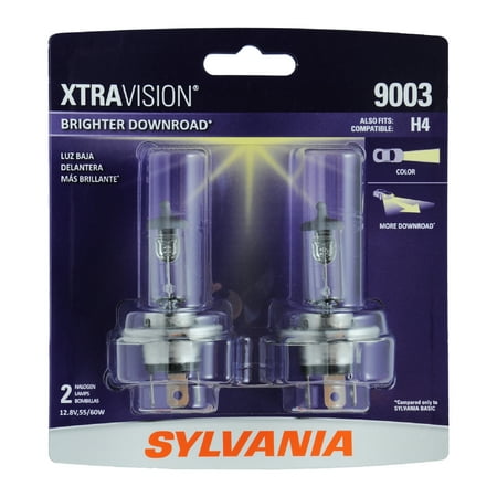 Sylvania 9003 XtraVision Halogen Headlight Bulb  Pack of 2