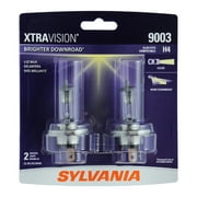 SYLVANIA 9003 XtraVision Halogen Headlight Bulb, 2 Pack