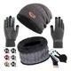 thumbnail image 1 of 3en1 Gorro Bufanda Guantes Tejidos Unisex Invierno Para Frío, 1 of 8