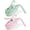 Green and Pink, variant on GOSCHE Mason Jar Pour Spout Lid Flip Cap Airtight Wide Mouth Mason Jar Lids with Handle for Drinks Milk Coffee Leak Proof 2 Pack Black Gray