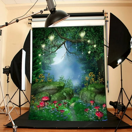 5x7ft Vinyl Photography Background Backdrop Fairytale World Green Forest Theme Studio Photo Cameras (World Best Photographer Photos)