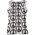 thumbnail image 2 of Celeb Kids - Little Girls Tank Top 29232-4 (white allover peace), 2 of 3