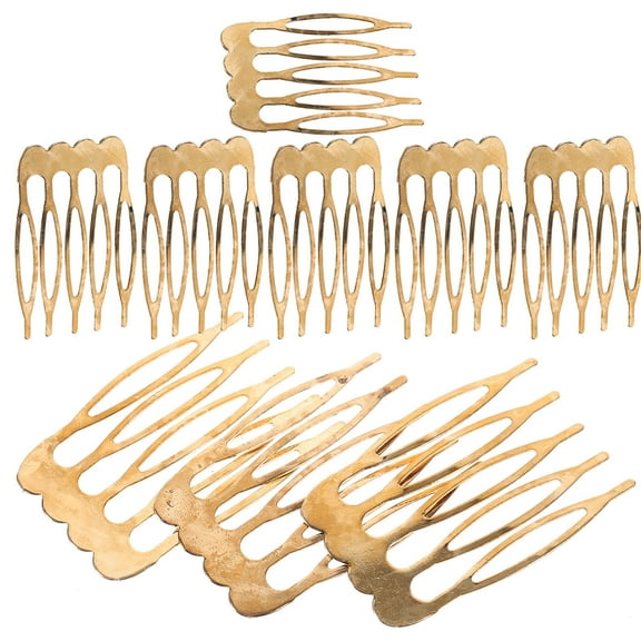 Toyvian 10Pcs Small Combs for Hair Iron Secure Hold for Women Weddings