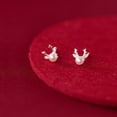 thumbnail image 4 of EOEMY 925 Sterling Silver Christmas Deer / Deer Stud Earrings Jewellery, 4 of 7