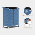 thumbnail image 6 of Mcombo Outdoor Wood Storage Cabinet, Small Size Garden Wooden Tool Shed with Double Doors 0985, 6 of 8