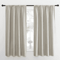 thumbnail image 5 of NICETOWN Rod Pocket Blackout Curtains for Living Room 63 inch Length Thermal Insulated Window Treatment, Natural, 2 Panels, 5 of 8