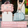 thumbnail image 2 of Bolsa de viaje BJLFS Weekender Carry On para mujer, color rosa, para portátil de 15,6 pulgadas, 2 of 8