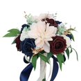 thumbnail image 5 of thinsony Artificial Bridal Bouquet Rustic Silk Flower for Ceremony Celebrations Party, 5 of 5