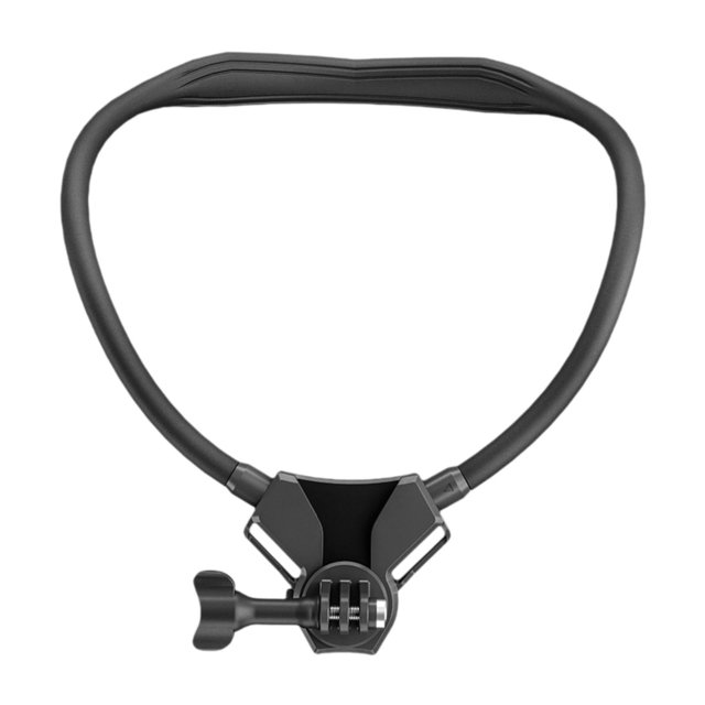 Bunblic Selfie Neck Holder Action Camera Mount Bendable,First Person Perspective,Neck Holder Mount,Lanyard Strap for Smartphone Vlog Without Chest Strap