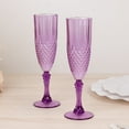thumbnail image 2 of Balsa Circle 6 Purple 8 oz Crystal Disposable Plastic Party Champagne Flutes Wedding, 2 of 8