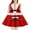 Red Shoe, variant on Christmas Dress for Women, Christmas Style Pattern Lace Sleeveless Round Neck Midi Dress for Holiday Christmas Party