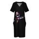 thumbnail image 3 of Warren Haynes, un músico estadounidense V4, camiseta clásica, vestido holgado con bolsillos, vestidos de manga larga, ropa de mujer, 3 of 6