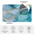 thumbnail image 4 of Teal Blue Marble Doormat Outdoor Entrance 18"x30", Modern Abstract Art Marble Crack Absorb Moisture Dirt Door Mats, Non-Slip Rubber Backing Floor Mats Indoor, Low-Profile Front Door Rugs, 4 of 9