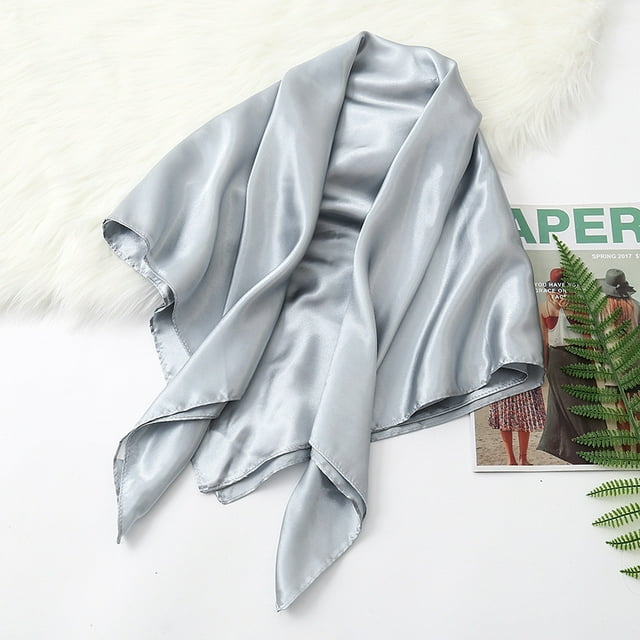 35 Inch Satin Head Scarves Large Square Scarves Silky Head Scarf