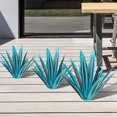 thumbnail image 3 of Muyoka Adornos de jardín de metal con planta de agave, escultura rústica de planta de agave de metal para bricolaje, decoración de jardín, patio, arte, escultura, estatua decorativa para el hogar, ado Muyoka Hogar, 3 of 3
