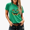 thumbnail image 5 of Jamsmile Women T-Shirts Graphic Halloween Print Tee Shirts Comfort Soft Short Sleeve Tops Vacation Loose Fit Trendy T‑Shirts, 5 of 6