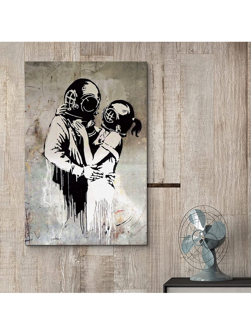 wall26 Canvas Print Wall Art Banksy British Artist Deep Sea Diver
