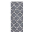 thumbnail image 4 of Ottomanson Shaggy Collection Jute Backing Moroccan Trellis Design Indoor Rug, 4 of 7