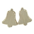 thumbnail image 1 of Abbracc 12 Pcs Pendentif Point de Croix Formes en Bois Vierges pour Broderie Faite à la Main Style 4, 1 of 3