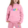 thumbnail image 4 of Jamsmile Toddler Girls Outfits Sets Sports Suits Letters Print Hoodies And Sweatpants 2 Pieces Tracksuit Sets, 4 of 4