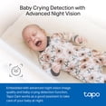 thumbnail image 5 of Tapo by TP-Link Cámara de seguridad interior 1080P para monitor de bebé, cámara para mascotas con detección de movimiento, sirena de audio bidireccional, visión nocturna, almacenamiento en la nube y t, 5 of 5