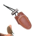 thumbnail image 2 of Soft Leather Thumb Ring Archery Finger Protector Recurve Bow Finger Guard Traditional Bow Protector Shooting Glove, 2 of 8